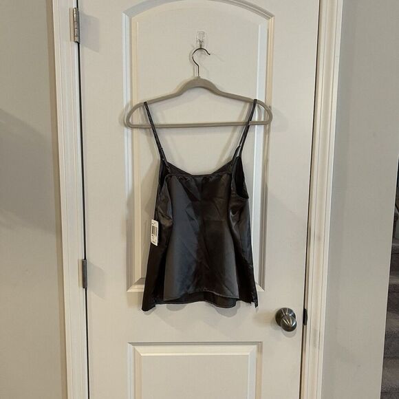 Maidenform Satin Camisole Pajama Top Large Blue Grey Set Of 2  MFW7860 $5 - Picture 4 of 8